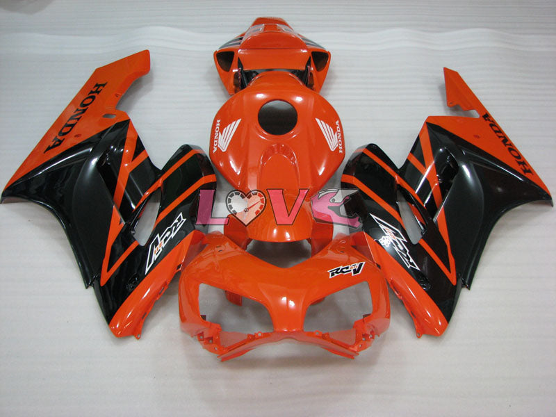 HRC - Orange Black Matte Fairings and Bodywork For 2004-2005 CBR1000RR #LF4410
