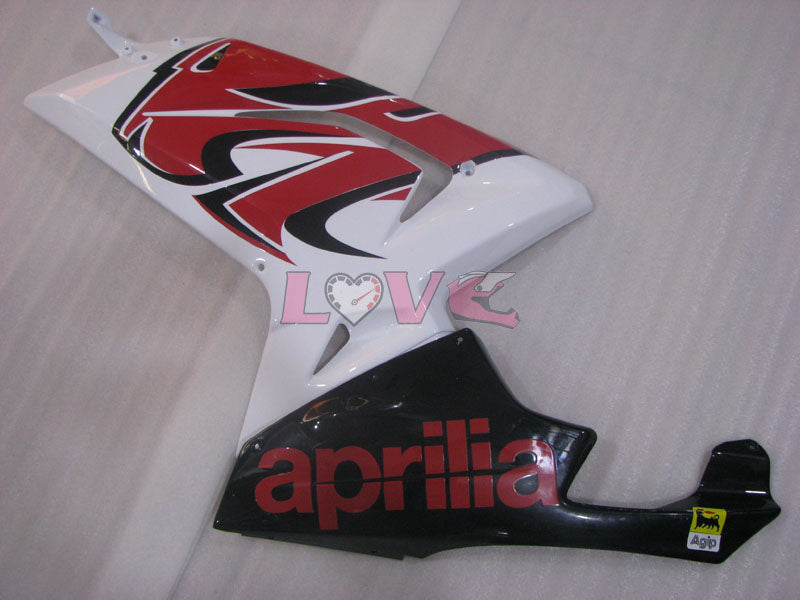 Customize - Red White Black Fairings and Bodywork For 2004-2009 RS125 #LF3084
