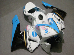 Konica Minolta - White Black Fairings and Bodywork For 2003-2004 CBR600RR #LF5389
