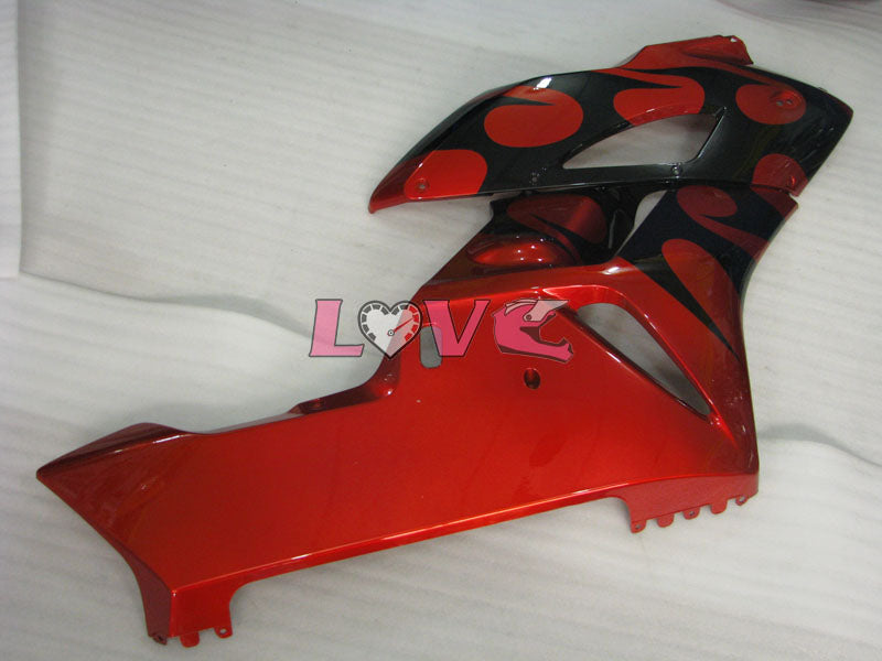 Flame - Orange Black Fairings and Bodywork For 2004-2005 CBR1000RR #LF4400