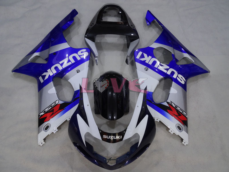 Factory Style - Blue Black Fairings and Bodywork For 2000-2002 GSX-R1000 #LF4228