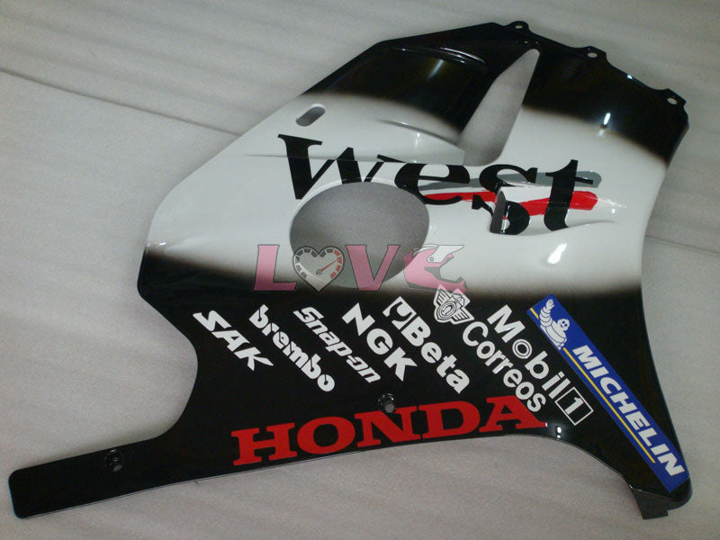 West - White Black Fairings and Bodywork For 1990-1994 CBR250RR #LF4973