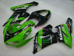 Monster - Green Black Fairings and Bodywork For 2005-2006 NINJA ZX-6R #LF5985