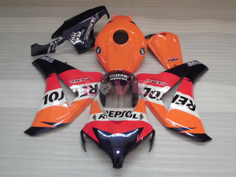 Repsol - Orange Black Fairings and Bodywork For 2008-2011 CBR1000RR #LF7109