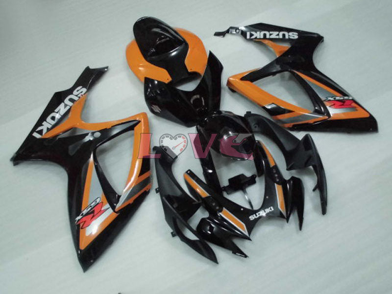Factory Style - Orange Black Fairings and Bodywork For 2006-2007 GSX-R750 #LF4014