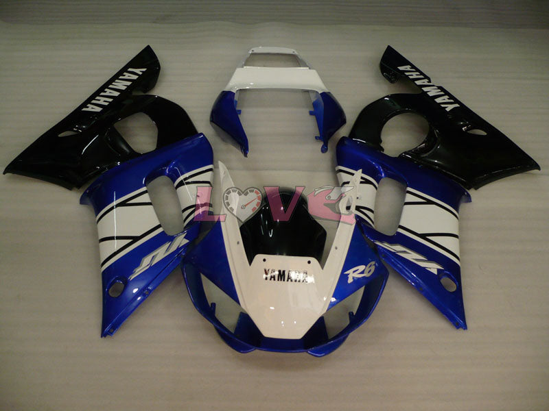 Factory Style - Blue White Fairings and Bodywork For 1998-2002 YZF-R6 #LF3341