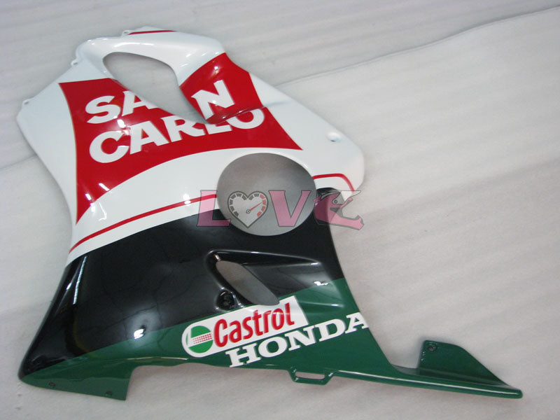 San Carlo - Red White Fairings and Bodywork For 2001-2003 CBR600F4i #LF4496