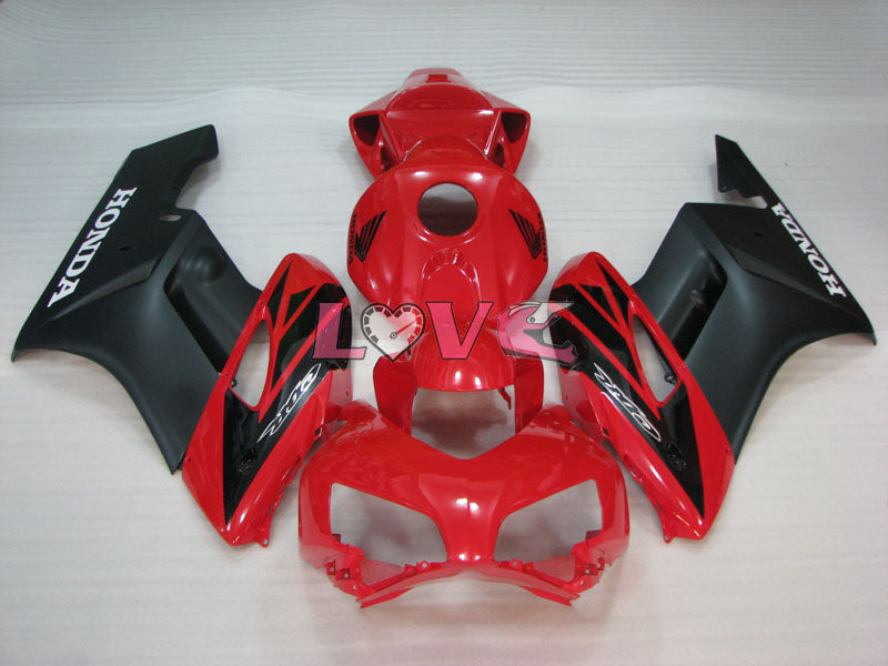Fireblade - Red Black Matte Fairings and Bodywork For 2004-2005 CBR1000RR #LF4402