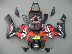 Rossi - Black Matte Fairings and Bodywork For 2003-2004 CBR600RR #LF5381