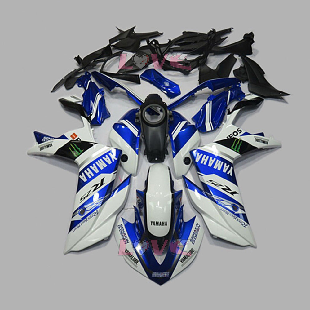Factory Style - Blue White Fairings and Bodywork For 2014-2018 YZF-R3 #LF4627