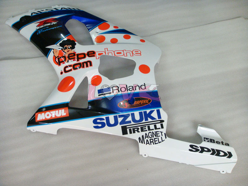 Dark Dog MOTUL - Blue White Fairings and Bodywork For 2000-2002 GSX-R1000 #LF4143