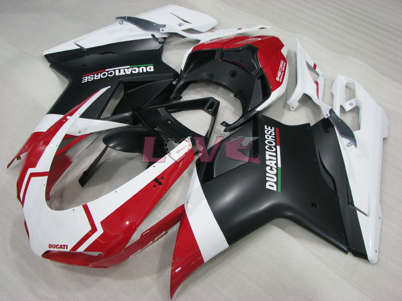 Factory Style - Red White Black Fairings and Bodywork For 2008-2013 848 #LF3152
