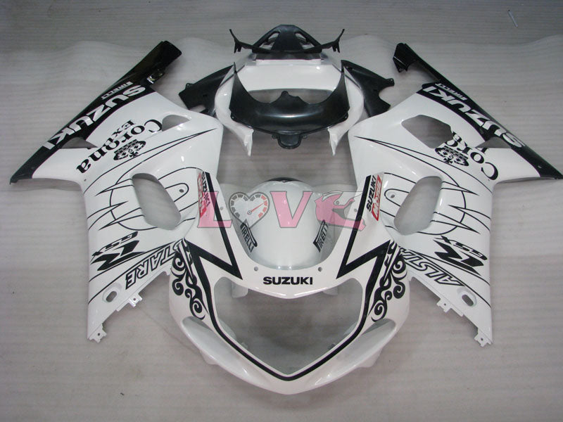 Corona - White Black Fairings and Bodywork For 2000-2003 GSX-R750 #LF6807