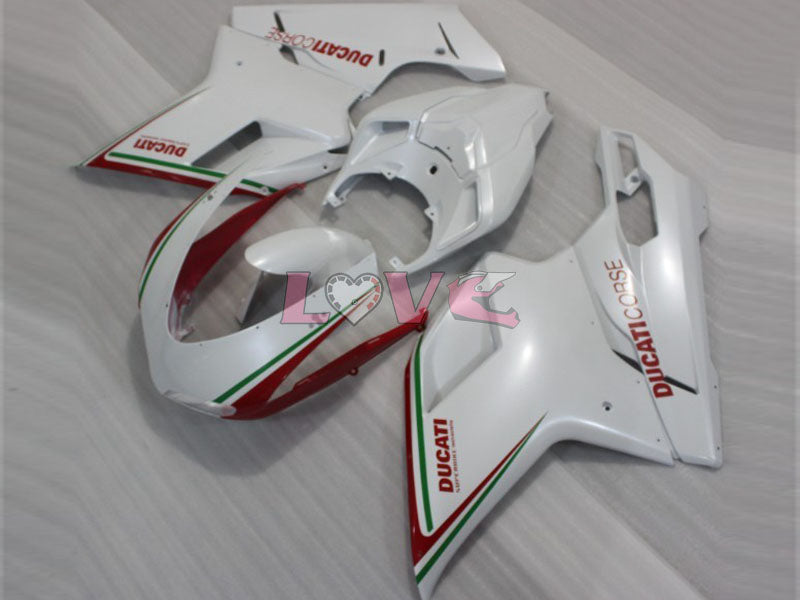 Factory Style - Red White Fairings and Bodywork For 2009-2011 1198 #LF3116