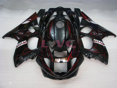 Flame - Red Black Fairings and Bodywork For 1997-2007 YZF600R #LF7929