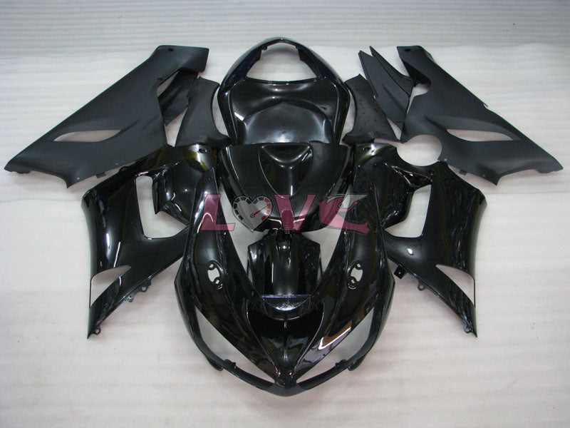 Factory Style - Black Grey Fairings and Bodywork For 2005-2006 NINJA ZX-6R #LF6020
