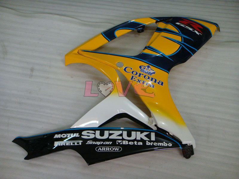 Corona - Yellow Black Fairings and Bodywork For 2006-2007 GSX-R750 #LF6569