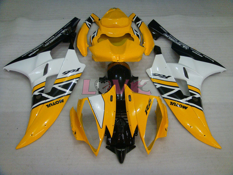 MOTUL - Yellow Black Fairings and Bodywork For 2006-2007 YZF-R6 #LF3438
