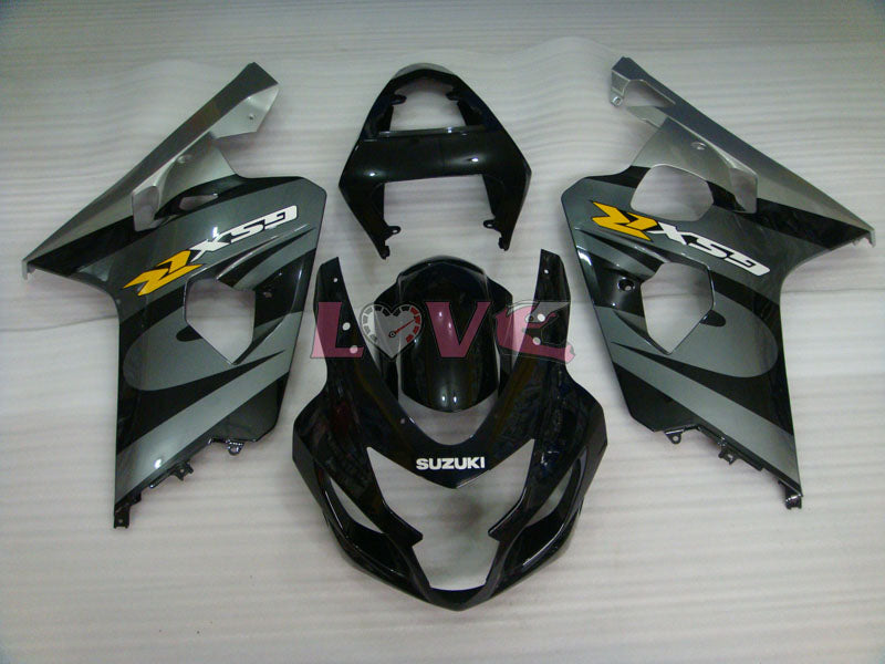 Factory Style - Black Silver Fairings and Bodywork For 2004-2005 GSX-R750 #LF6621