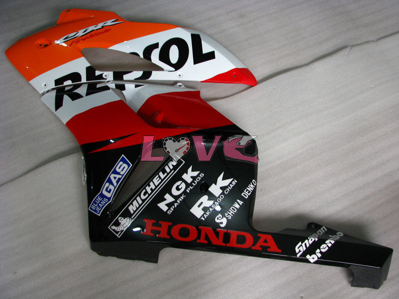Repsol - Orange Black Fairings and Bodywork For 2004-2005 CBR1000RR #LF7301