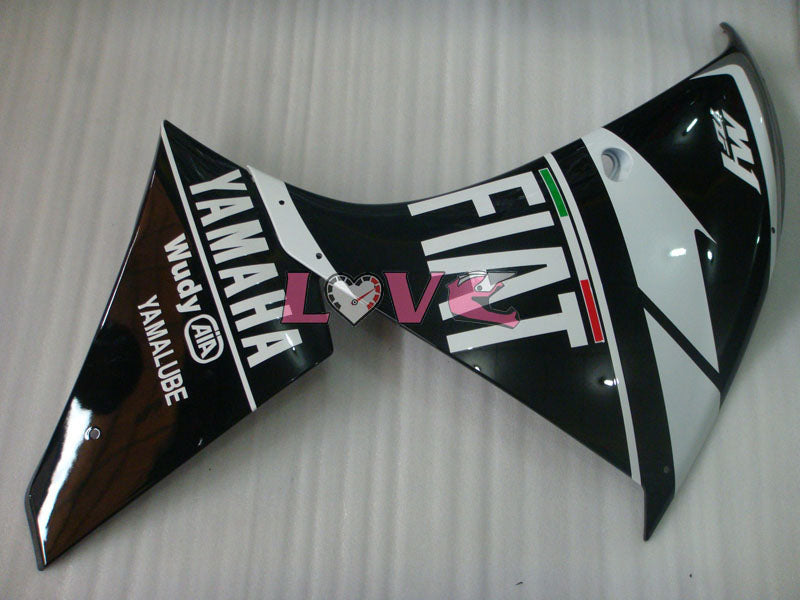 FIAT MOTUL - White Black Fairings and Bodywork For 2009-2011 YZF-R1 #LF6943