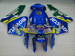 Movistar - Yellow Blue Fairings and Bodywork For 2005-2006 CBR600RR #LF4431