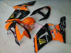 Monster - Orange Black Fairings and Bodywork For 2003-2004 NINJA ZX-6R #LF6051