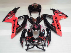 Jordan - Red Black Fairings and Bodywork For 2008-2010 GSX-R750 #LF3932