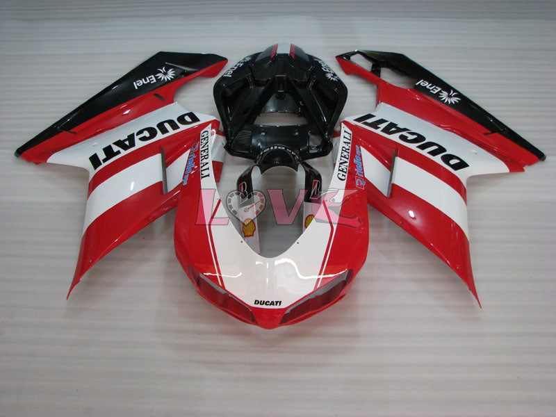 Factory Style - Red White Black Fairings and Bodywork For 2008-2013 848 #LF3151