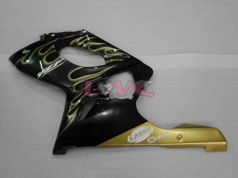 Flame - Yellow Black Fairings and Bodywork For 1997-2007 YZF600R #LF7932