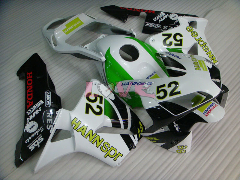 HANN Spree - White Black Fairings and Bodywork For 2003-2004 CBR600RR #LF5396
