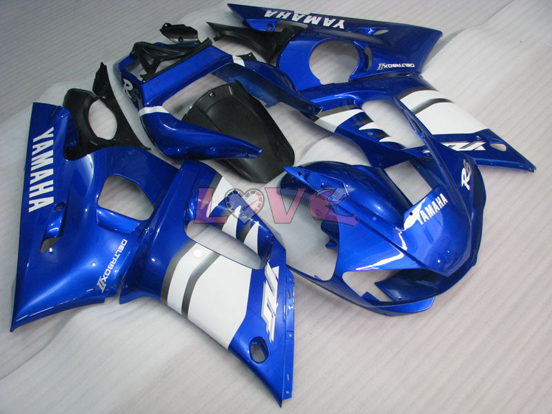 Factory Style - Blue White Fairings and Bodywork For 1998-2002 YZF-R6 #LF6835