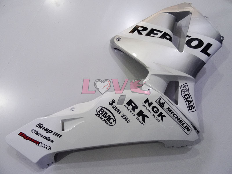 Repsol - White Silver Fairings and Bodywork For 2003-2004 CBR600RR #LF4444