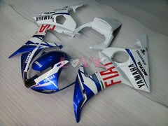 DUNLOP FIAT MOTUL - Blue White Fairings and Bodywork For 2005 YZF-R6 #LF3492