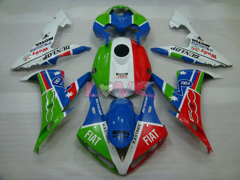 DUNLOP FIAT MOTUL - Multicolour Fairings and Bodywork For 2004-2006 YZF-R1 #LF7006