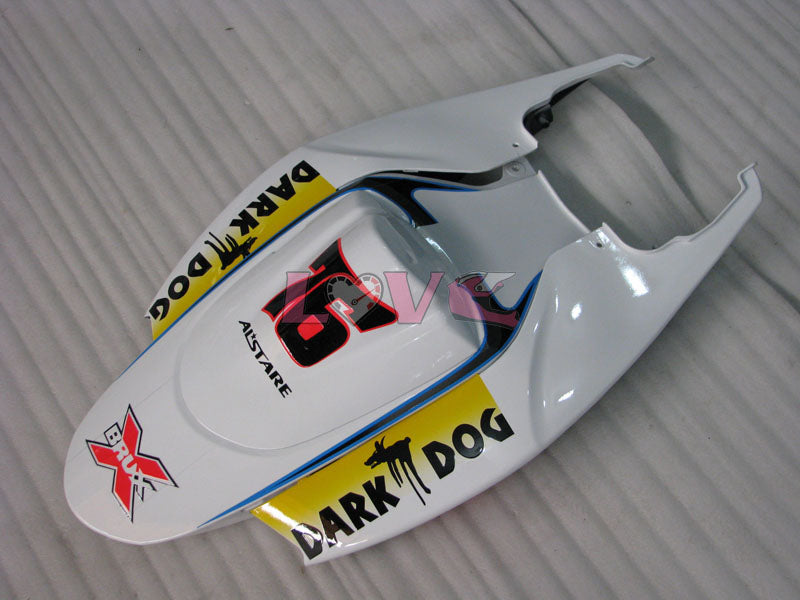 Dark Dog - White Black Fairings and Bodywork For 2006-2007 GSX-R750 #LF6560