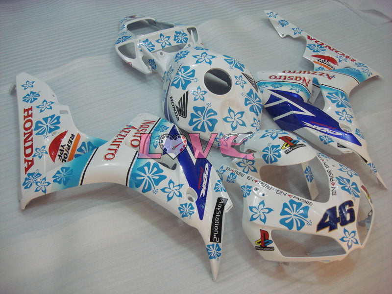 Nastro Azzurro - Blue White Fairings and Bodywork For 2006-2007 CBR1000RR #LF7208