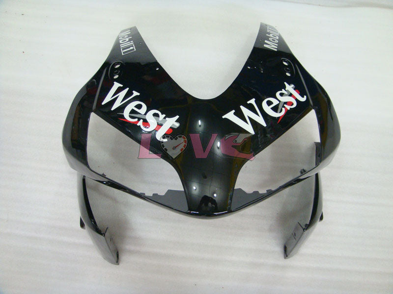 West - White Black Fairings and Bodywork For 2003-2004 CBR600RR #LF4449
