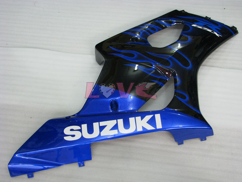 Flame - Blue Black Fairings and Bodywork For 2003-2004 GSX-R1000 #LF6025