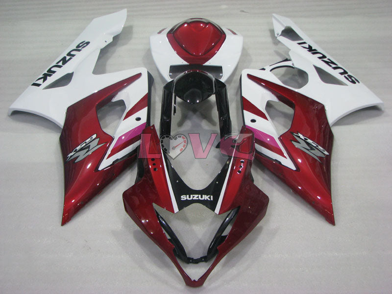 Factory Style - Red White Fairings and Bodywork For 2005-2006 GSX-R1000 #LF3846