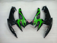Flame - Green Black Fairings and Bodywork For 2006-2007 GSX-R600 #LF6356