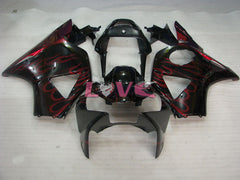 Flame - Red Black Fairings and Bodywork For 2002-2003 CBR954RR #LF5195