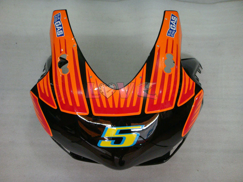 Rossi - Orange Black Fairings and Bodywork For 2008-2011 CBR1000RR #LF7105