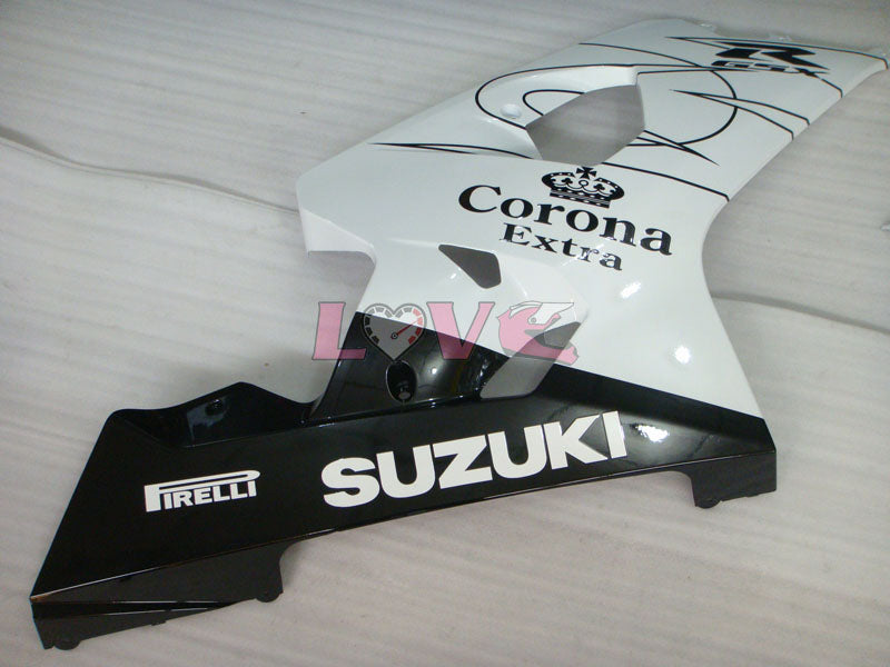 Corona - White Black Fairings and Bodywork For 2004-2005 GSX-R750 #LF6595