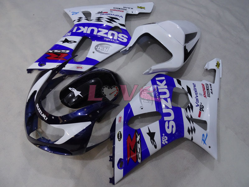 MICHELIN - Blue White Fairings and Bodywork For 2000-2002 GSX-R1000 #LF4175