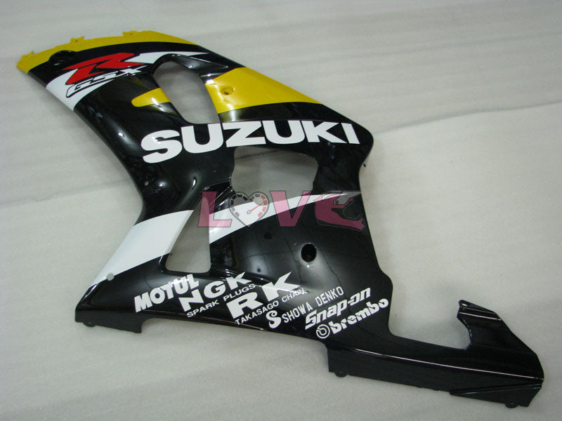 MOTUL - Yellow Black Fairings and Bodywork For 2001-2003 GSX-R600 #LF4252