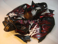 Flame - Red Black Fairings and Bodywork For 1999-2007 Hayabusa #LF3744