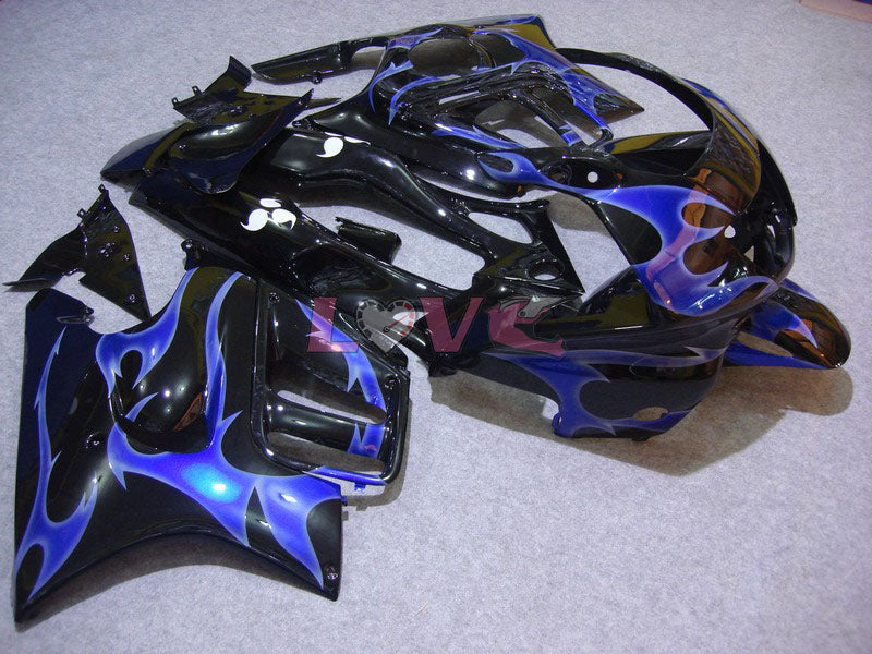 Flame - Blue Black Fairings and Bodywork For 1995-1996 CBR600F3 #LF7778