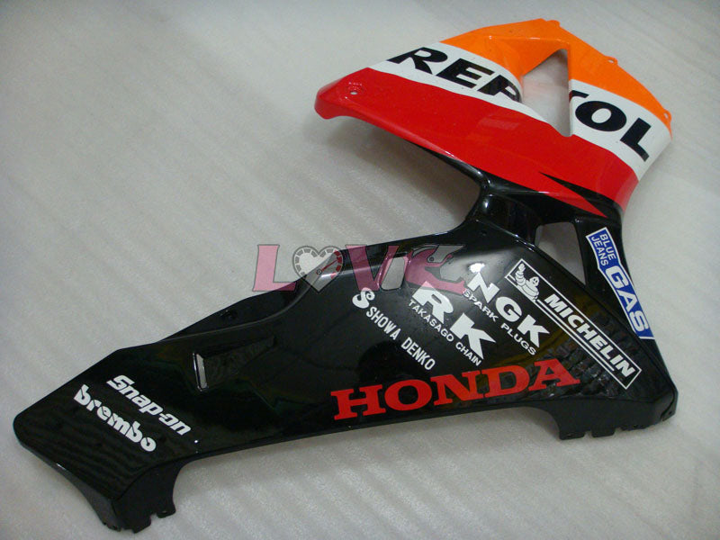 MICHELIN RK Repsol - Orange Black Fairings and Bodywork For 2005-2006 CBR600RR #LF7489