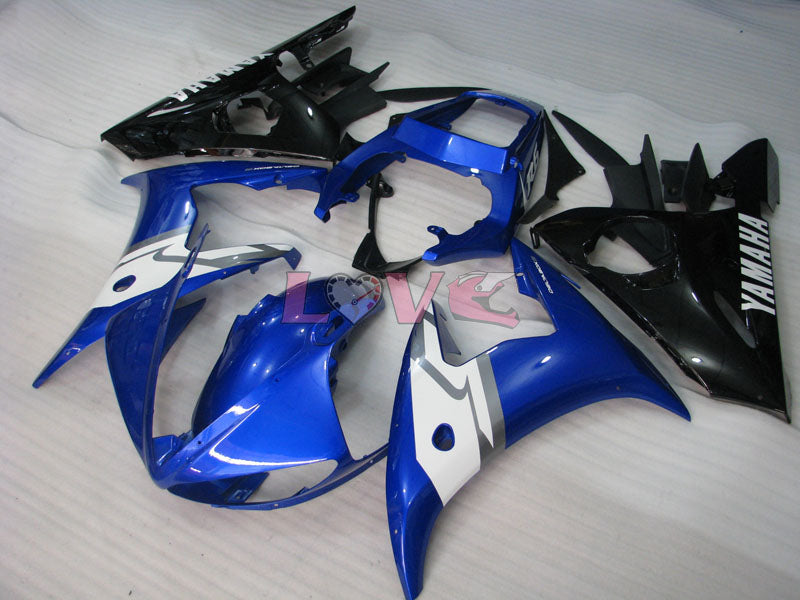 Factory Style - Blue Black Fairings and Bodywork For 2003-2004 YZF-R6 #LF3528
